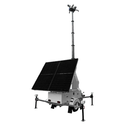 Mobiele aanhanger op zonne-energie